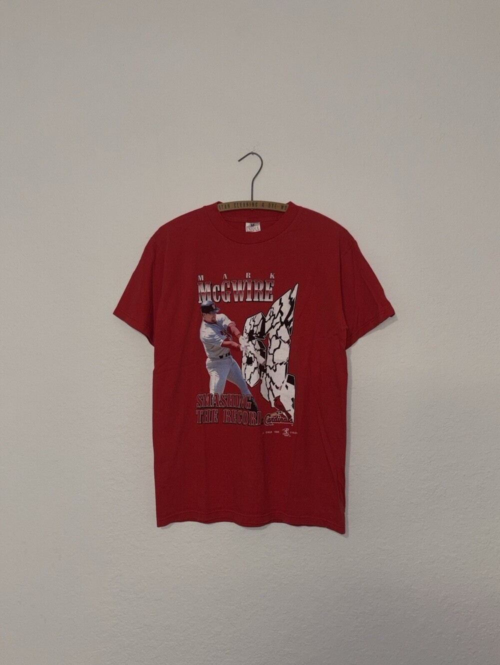 Vintage 1998 MLB Mark McGwire St Louis Cardinals Baseball Tee Size Men’s Medium